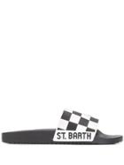 Mc2 Saint Barth Darren Check Slides - Black