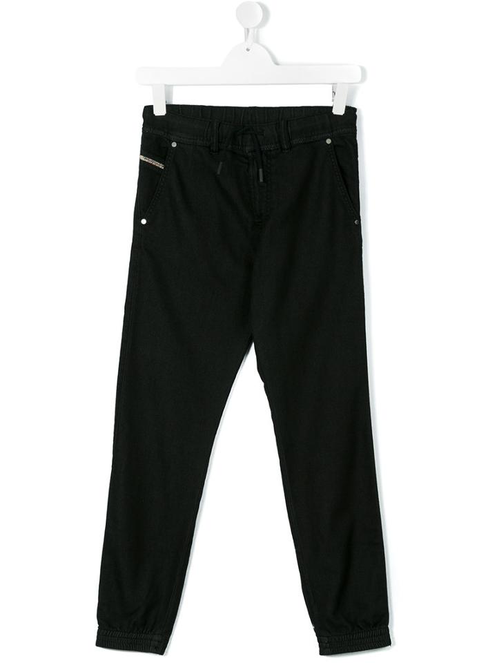 Diesel Kids - Teen Narrot Jogger Jeans - Kids - Cotton/polyester - 14 Yrs, Black