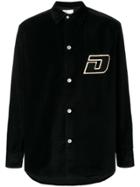 Drôle De Monsieur Velvet Button-down Shirt - Black