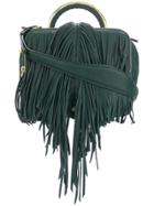 The Volon Fringe Detail Shoulder Bag - Green