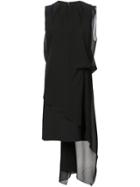 Maison Margiela Asymmetric Draped Dress - Black