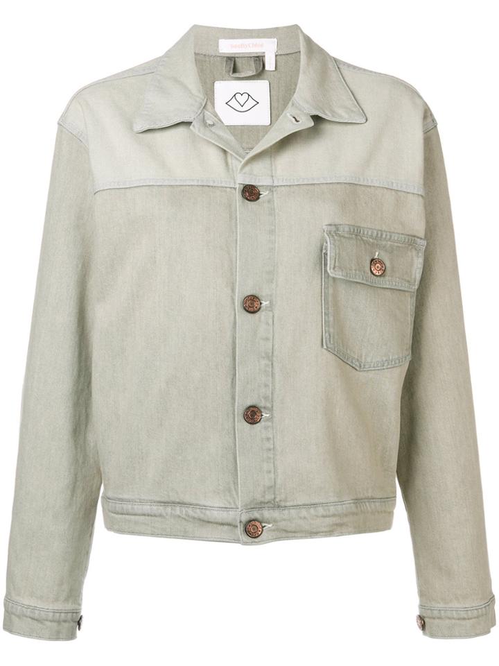 See By Chloé Boxy Denim Jacket - Nude & Neutrals