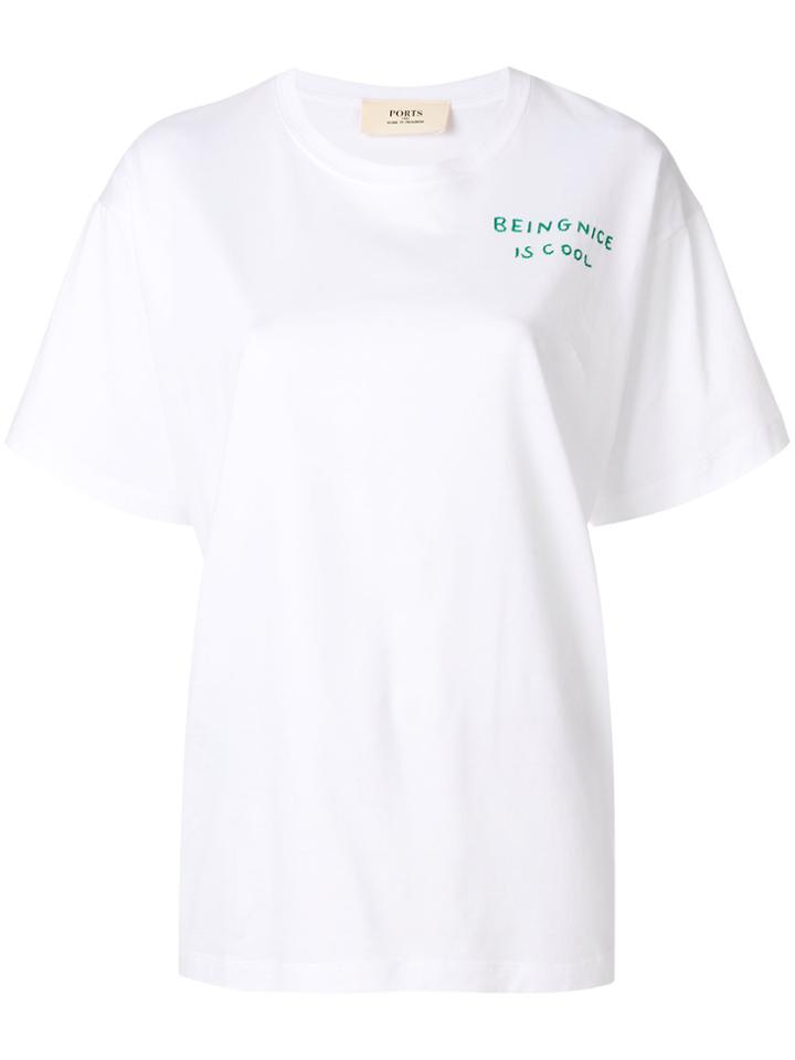 Ports 1961 Being Nice Is Cool T-shirt - White