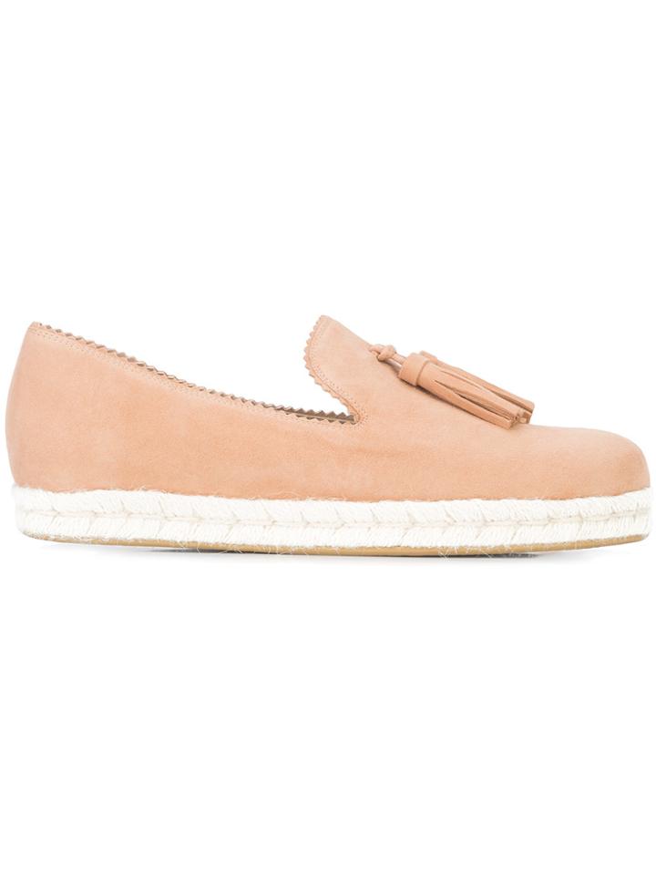 Stuart Weitzman Pyrenees Tassel Espadrilles - Pink & Purple