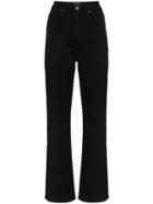 Eve Denim High-waisted Straight-leg Jeans - Black