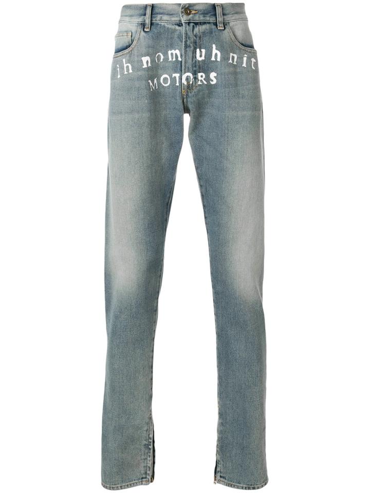 Ih Nom Uh Nit Regular Washed Denim Jeans - Blue