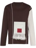 A-cold-wall* Front Patch Cotton Long Sleeve T-shirt - Brown