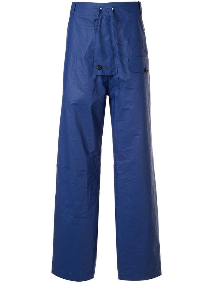Walter Van Beirendonck Pre-owned Drawstring Waist Trousers - Blue