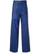 Walter Van Beirendonck Pre-owned Drawstring Waist Trousers - Blue
