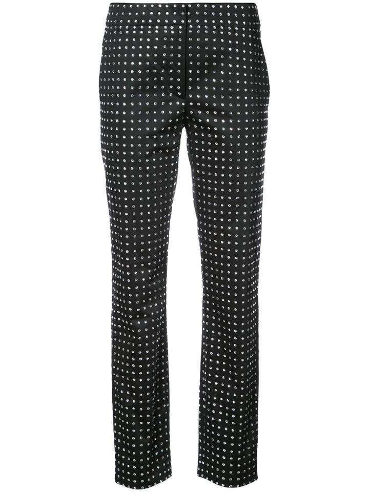 Moschino Swarovski Crystal Tailored Trousers - Black