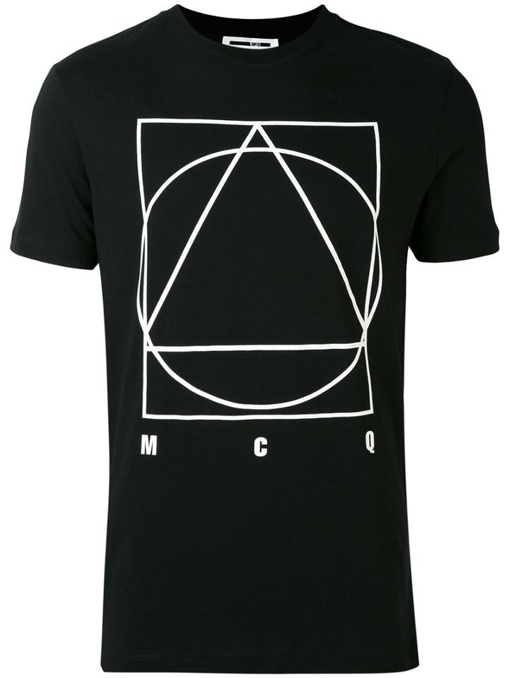 Mcq Alexander Mcqueen - Glyph Icon Print T-shirt - Men - Cotton - L, Black, Cotton