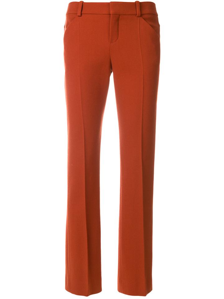 Chloé Slim Tailored Trousers - Brown