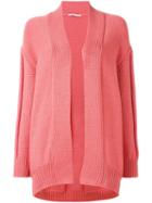 Agnona Open Cardigan, Women's, Size: Medium, Pink/purple, Cotton/polyamide