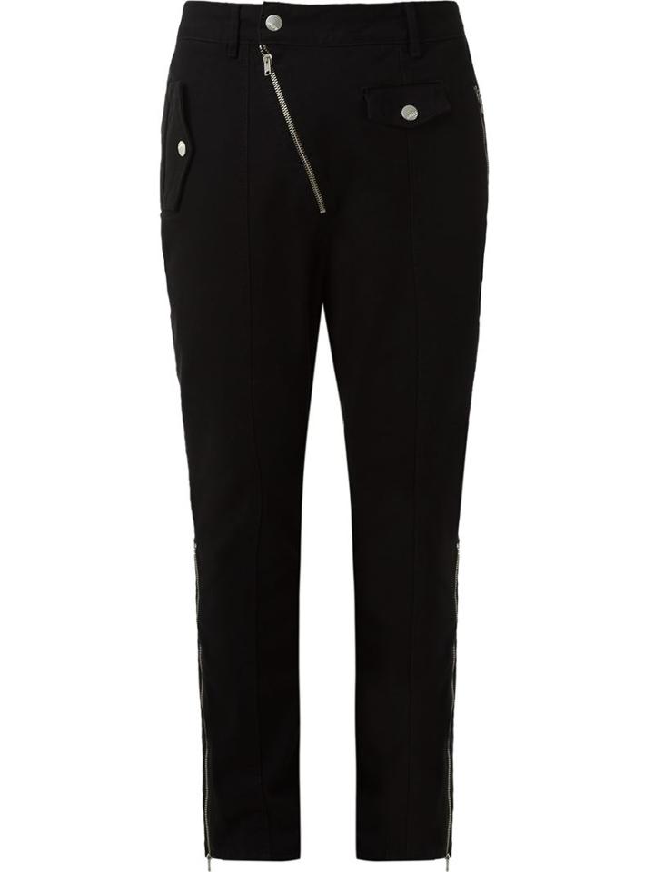 Amapô Straight Chino Trousers, Men's, Size: 48, Black, Cotton/spandex/elastane