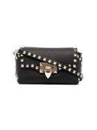 Valentino Garavani Rockstud Mini Leather Crossbody Bag - Black