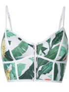 Duskii 'oasis Zip Me Up' Bustier Bikini Top, Women's, Size: 10, Green, Neoprene