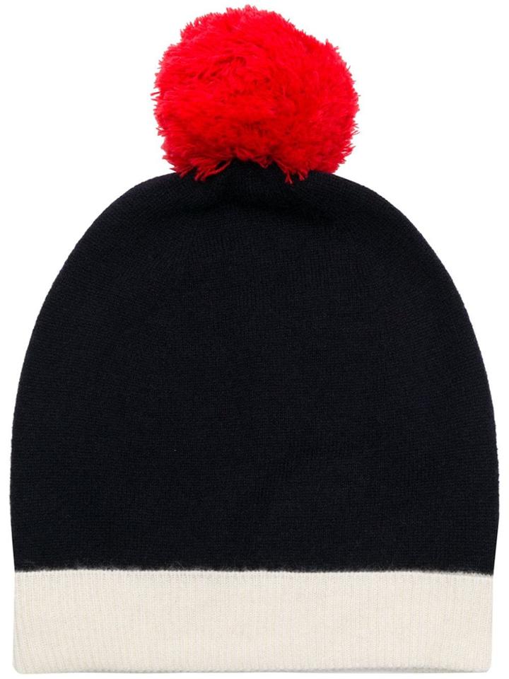 Chinti & Parker Pom Pom Beanie Hat - Blue
