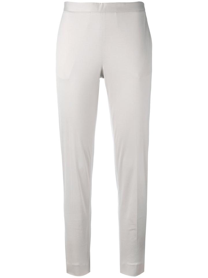 Fabiana Filippi - Tailored Trousers - Women - Cotton/polyester/spandex/elastane - 40, Grey, Cotton/polyester/spandex/elastane