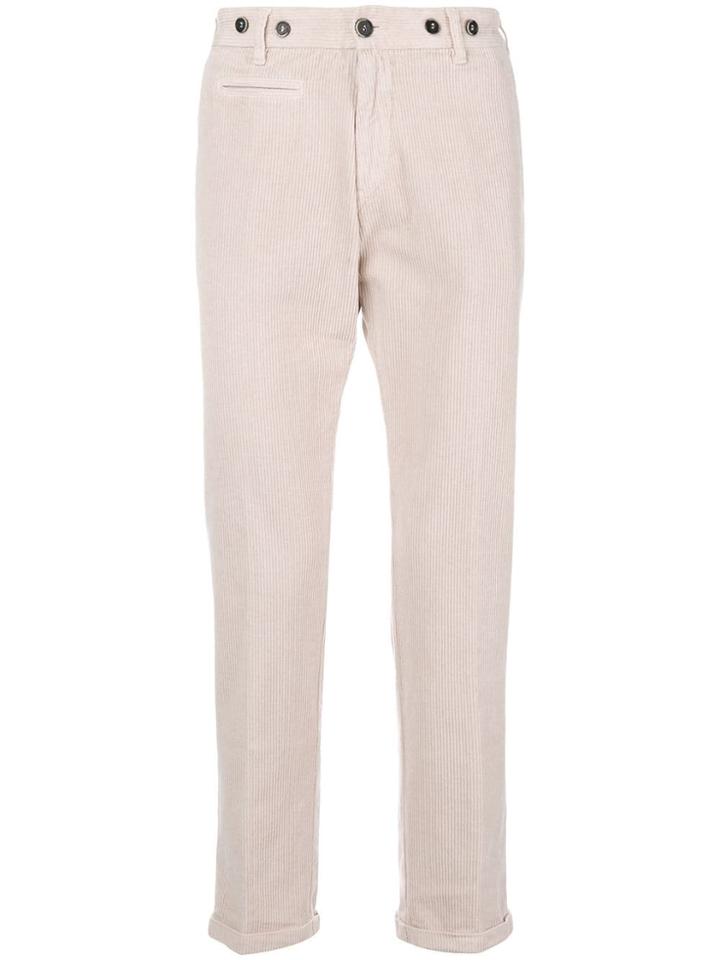 Barena Corduroy Straight Trousers - Nude & Neutrals