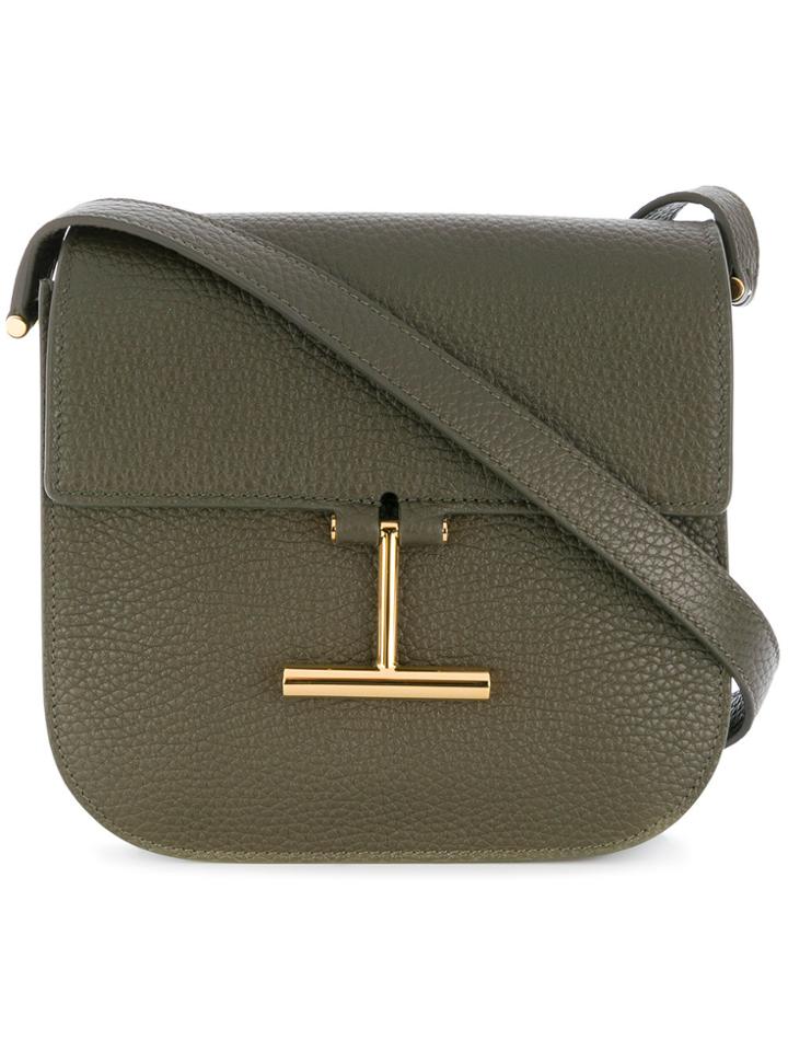Tom Ford T Buckle Shoulder Bag - Green