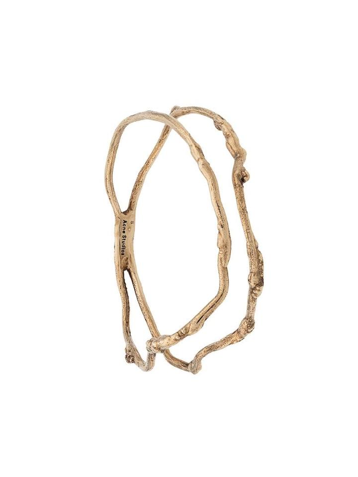 Acne Studios Double-loop Bracelet - Gold