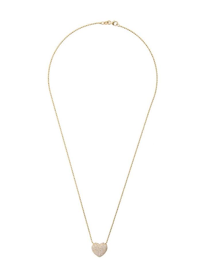 Anita Ko Diamond Heart Necklace - Yellow