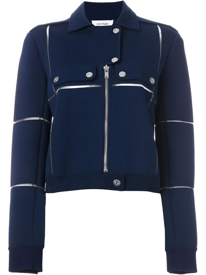 Courrèges Panelled Biker Jacket