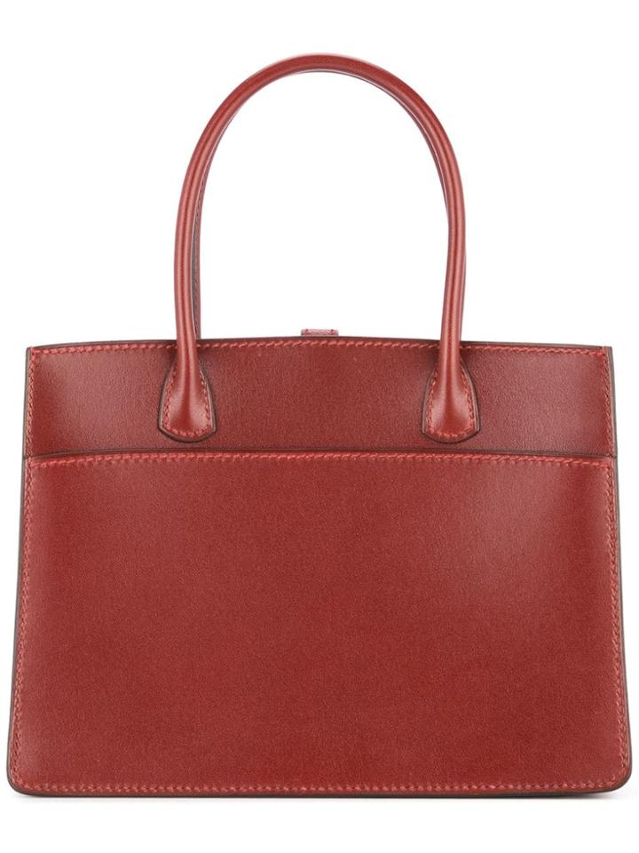 Hermès Vintage White Bass Tpm Tote - Brown