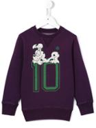 Bellerose Kids Printed Sweatshirt, Boy's, Size: 8 Yrs, Pink/purple