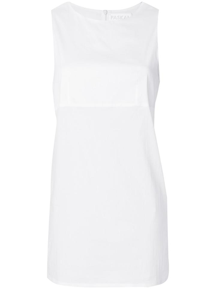 Paskal Sleeveless Tank Dress - White