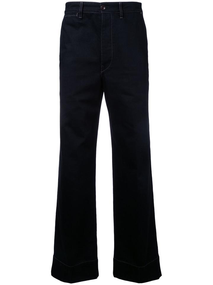 Lemaire - Wide Leg Trousers - Men - Cotton - 48, Black, Cotton