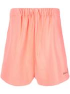 We11done Logo Track Shorts - Orange