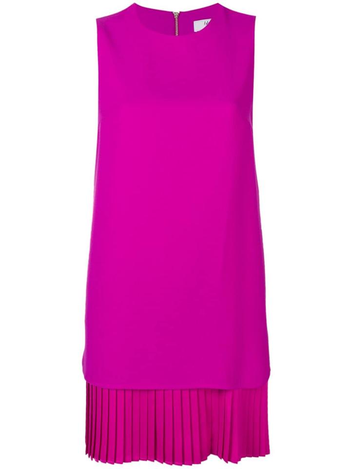 Blugirl Pleated Hem Shift Dress - Pink
