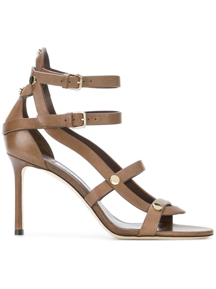 Jimmy Choo Motoko 85 Sandals - Brown