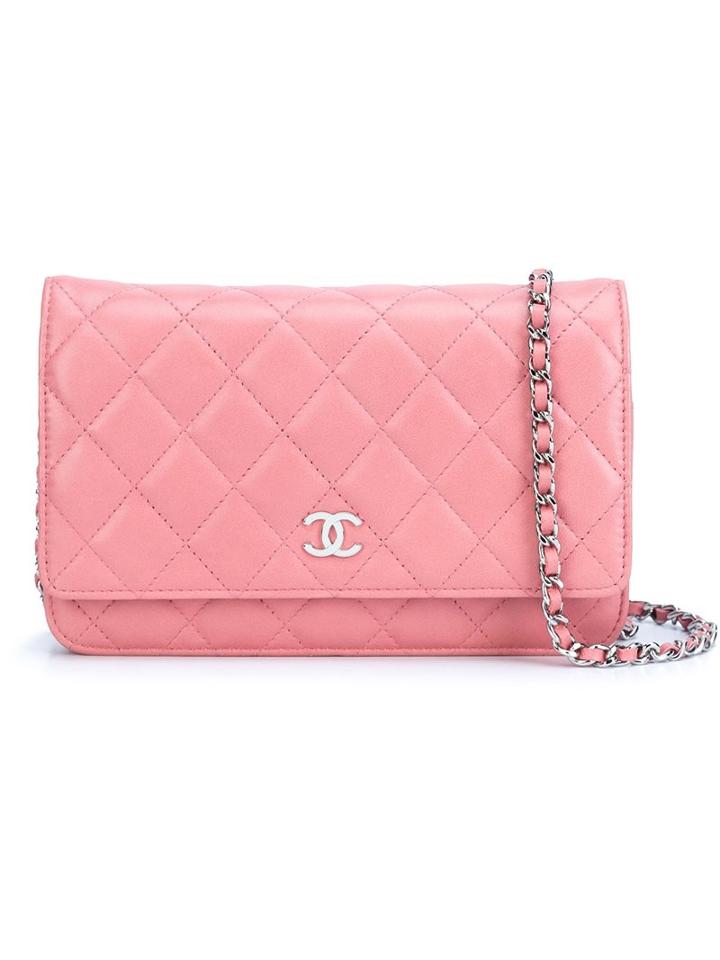 Chanel Vintage Quilted Wallet On A Chain