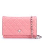 Chanel Vintage Quilted Wallet On A Chain
