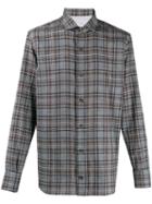 Eleventy Check Long-sleeve Shirt - Grey