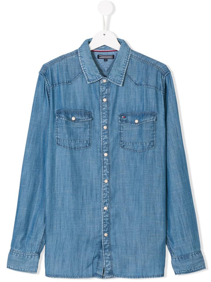 Tommy Hilfiger Junior Denim Shirt - Blue