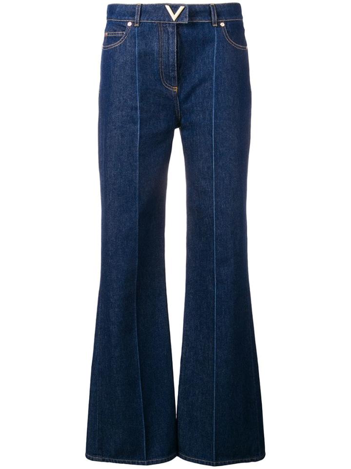 Valentino V Detail Regular-fit Jeans - Blue