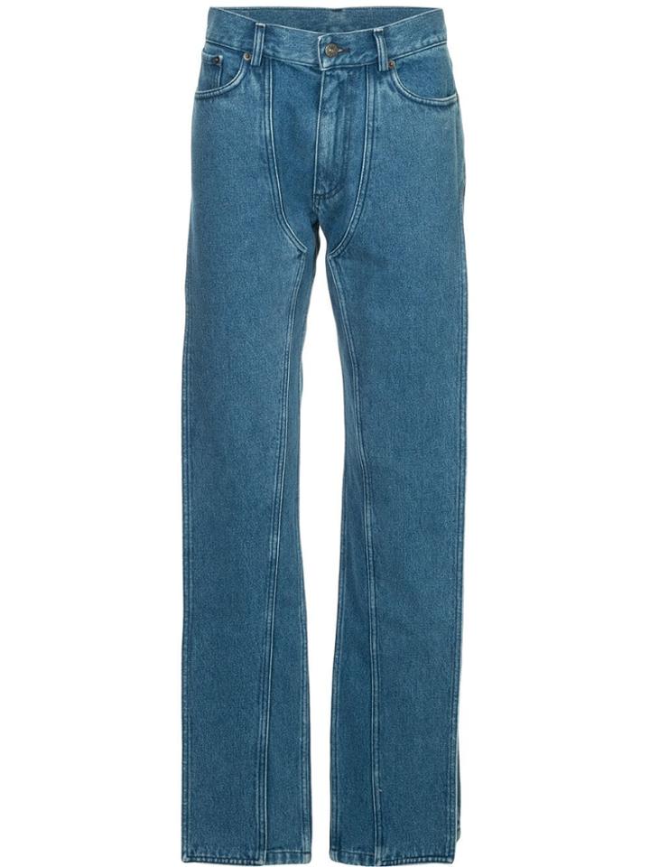 Y/project Xl Pocket Straight Jeans - Blue