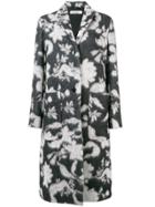 Jil Sander Floral Pattern Coat - Grey