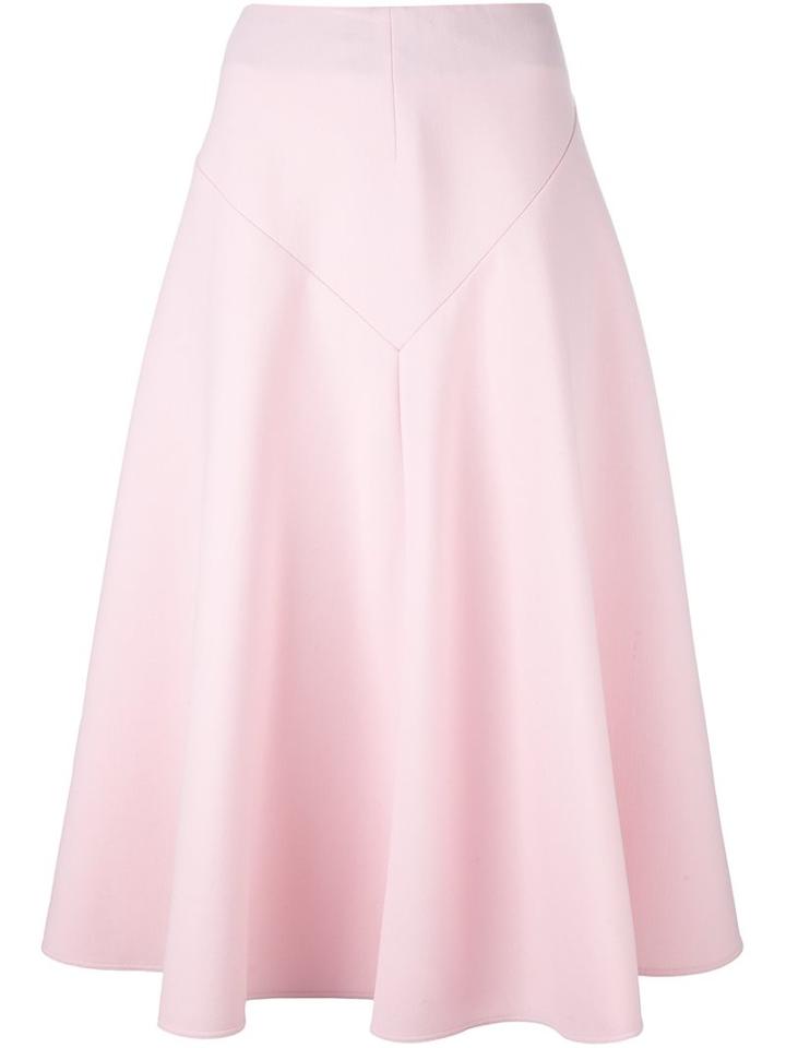 Marni Panelled Midi Skirt, Women's, Size: 42, Pink/purple, Virgin Wool