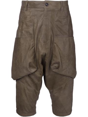 Alexandre Plokhov Drop-crotch Pants, Men's, Size: 46, Brown, Lamb Skin