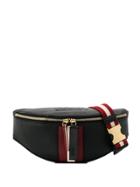 Bally Stripe Appliqué Belt Bag - Black