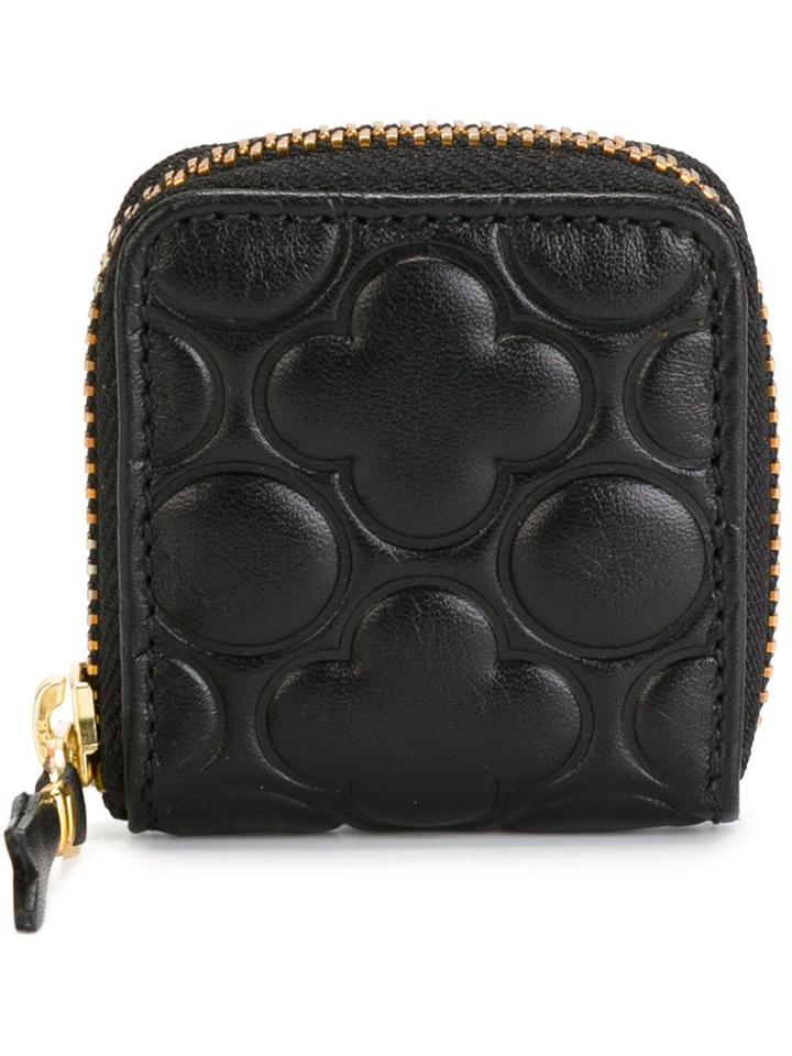 Comme Des Garçons Wallet 'classic Embossed B' Coin Purse - Black