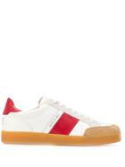 Moa Master Of Arts Contrasting Stripe Sneakers - White