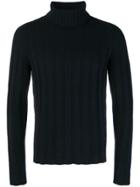 Mp Massimo Piombo Ribbed Turtleneck Jumper - Blue