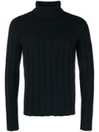 Mp Massimo Piombo Ribbed Turtleneck Jumper - Blue