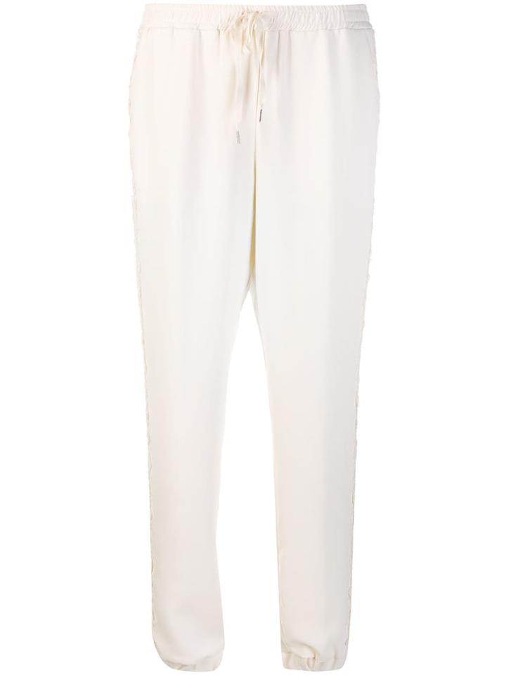 Ermanno Scervino Lace Detail Trousers - Neutrals