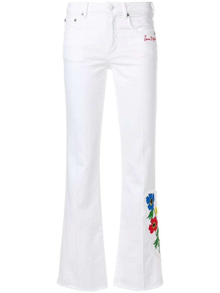 Sonia Rykiel Anemone Detail Flared Trousers - White